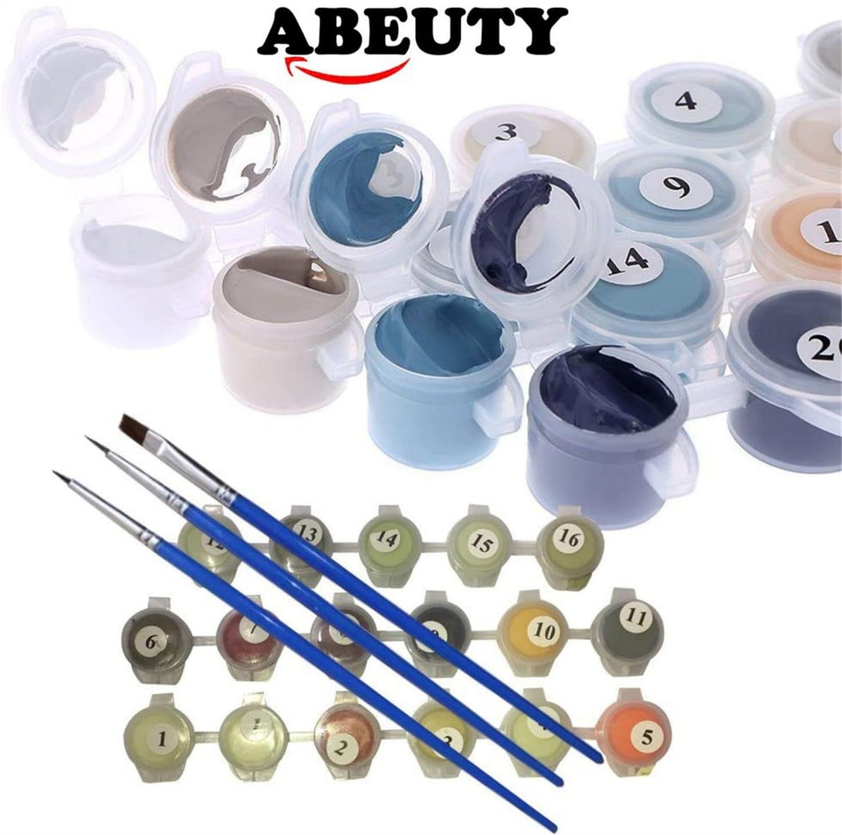 ABEUTY DIY Paint by Numbers for Adults Beginner,16x20 inches Fun DIY Adult Arts and Crafts Kits (Cherry Blossoms, No Frame) ABEUTY