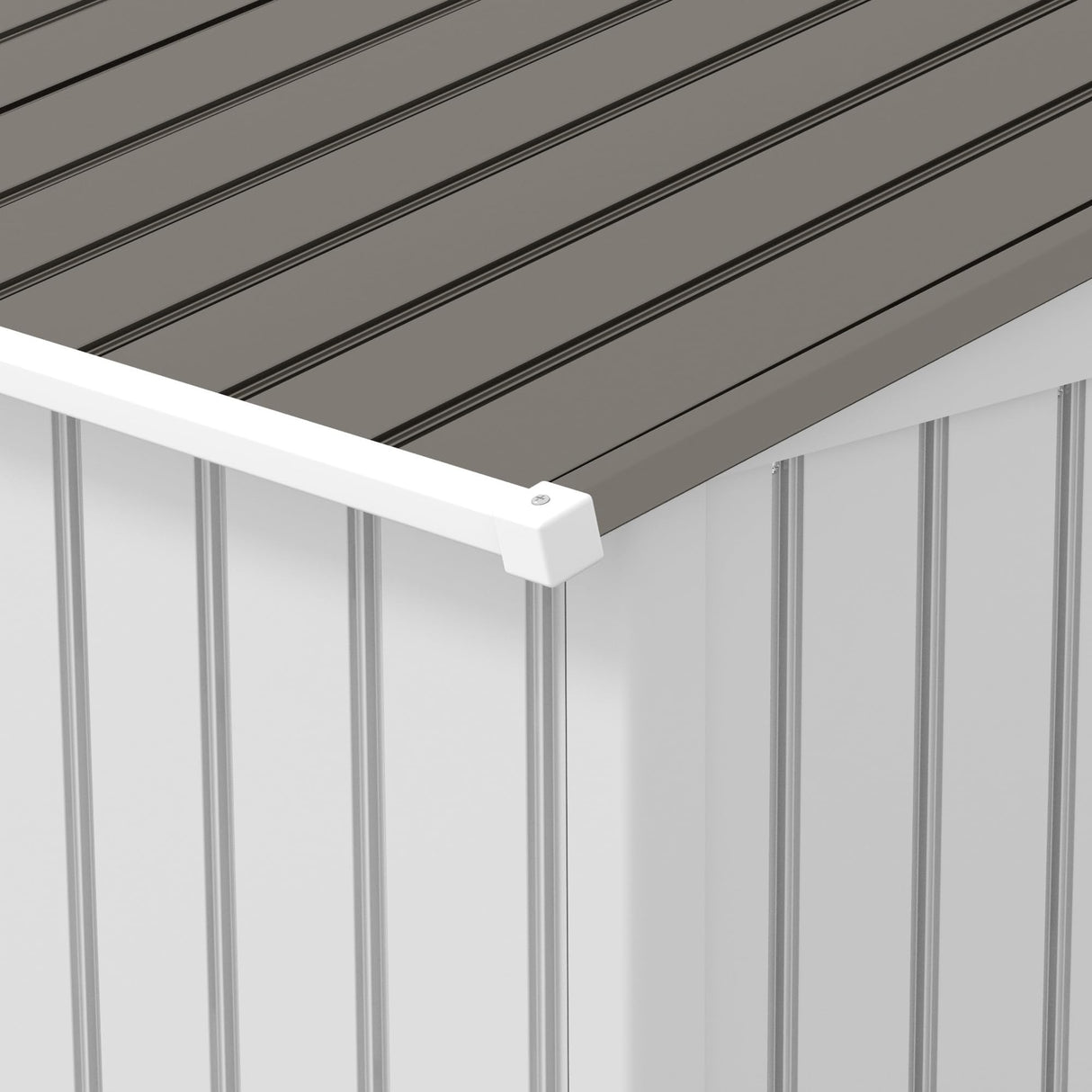 Outsunny 9' x 6' Outdoor Storage Shed, Garden Tool Metal Shed with Foundation Kit, Double Lockable Door, Air Vents and Sloping Roof, for Backyard, Patio, Lawn, Silver Outsunny