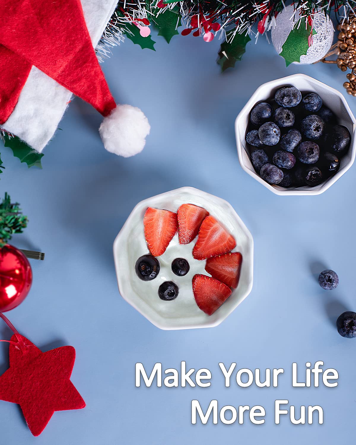 Ramekins 8 oz, Delling Creme Brulee Ramekins, Porcelain Ramekins Oven Safe, Geometric Style Ramekins for Baking Souffle, Ice Cream, Snack, Charcuterie Bowls, Set of 6, White DELLING