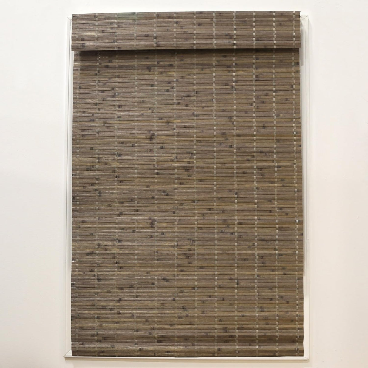 Radiance Cordless Bamboo Roman Shades for Windows - Flatstick Bamboo Blinds for Semi-Private Light Control - Easy to Lift & Fold Up Window Shades - Driftwood - 22.5 in. W x 64 in. L - (2216600E) Radiance
