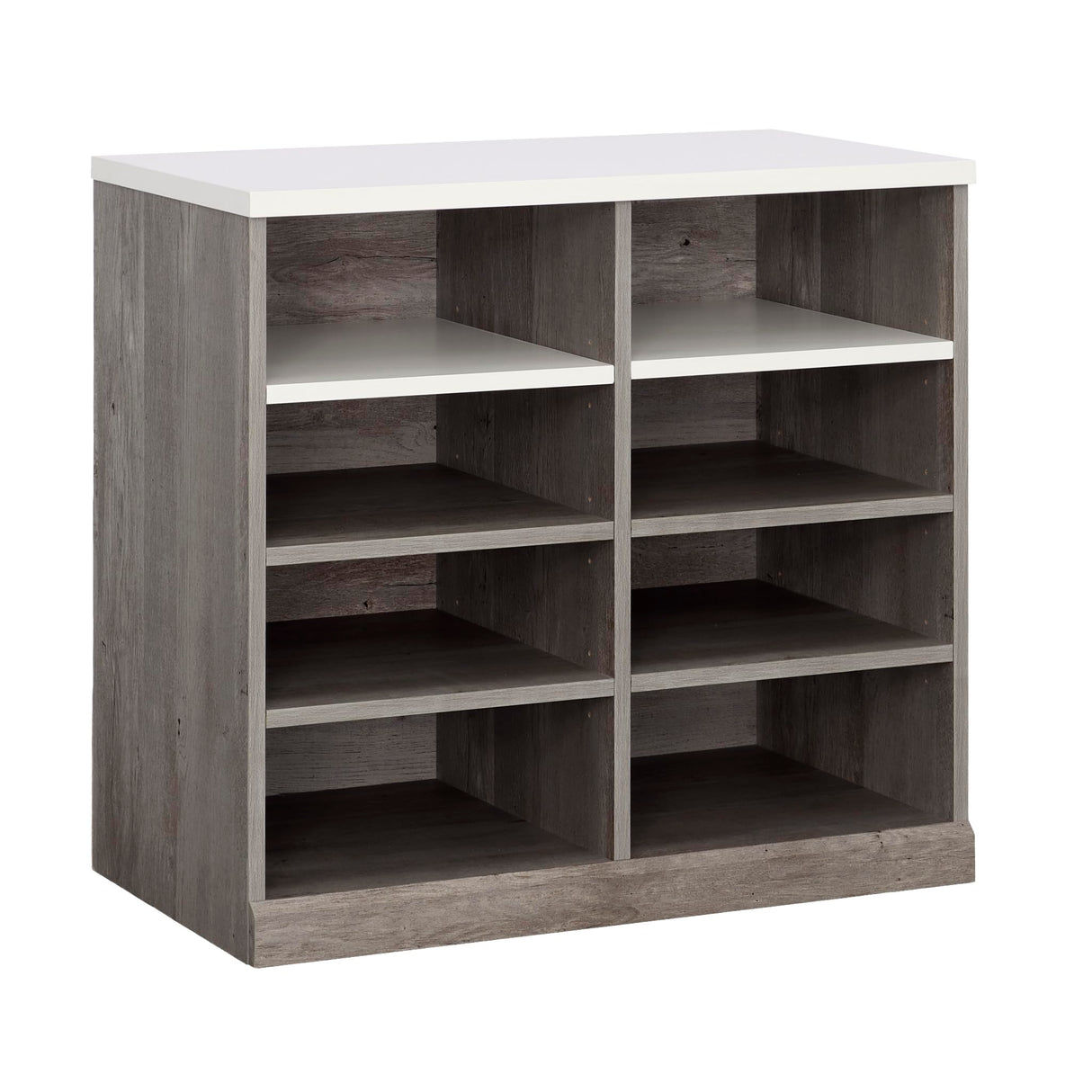 Sauder Craft Pro Series Open Storage Cabinet, L: 32.05" x W: 17.68" x H: 30.0", Mystic Oak Sauder