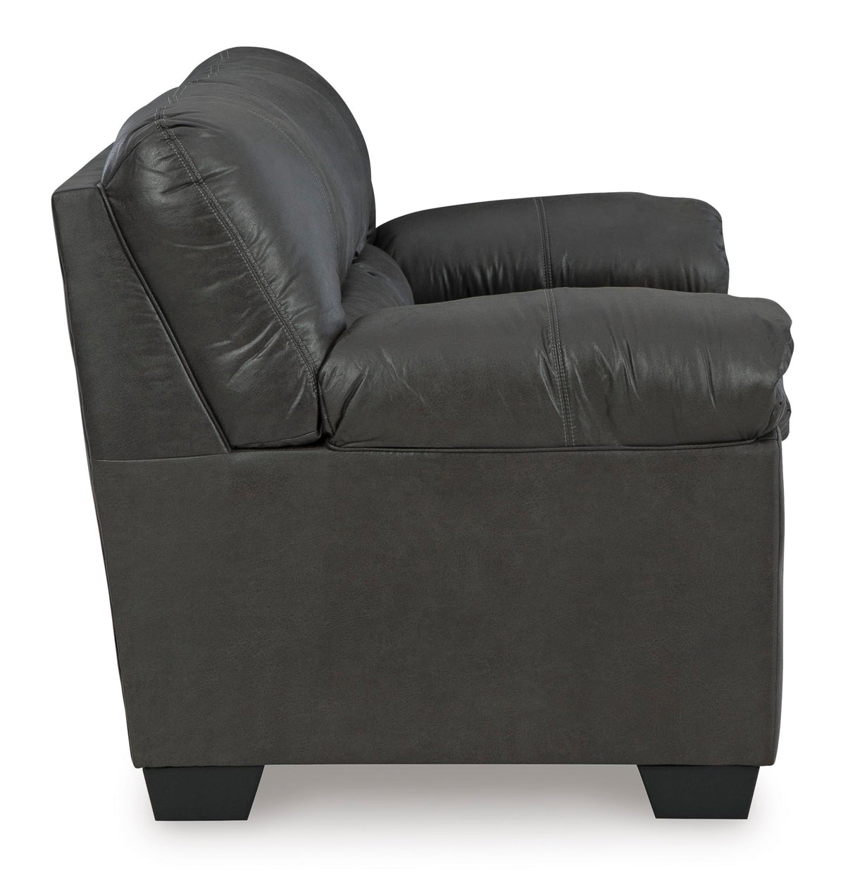 Signature Design by Ashley Bladen Faux Leather Sofa, Gray Signature Design by Ashley