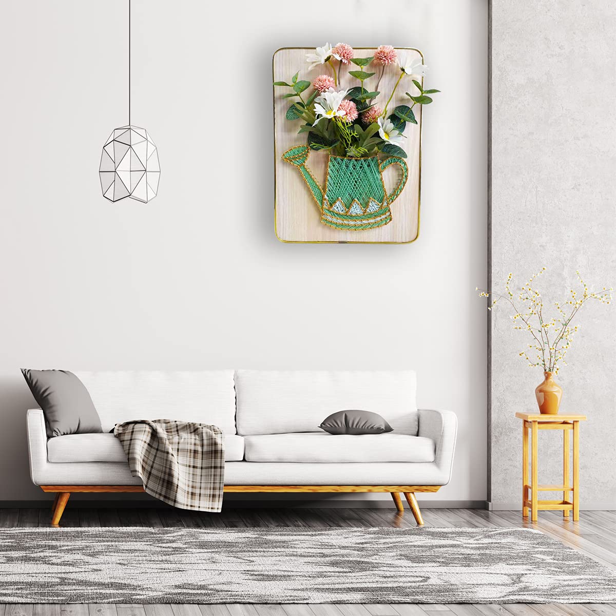 Marynee DIY String Art Craft Kit for Adults,Teens,Beginner,Kids.Include All Necessary Accessories and Frame , Adults Crafts Kit, Home Wall Decorations Unique Gift(Vase 9.8 X 13.4 inch) Marynee