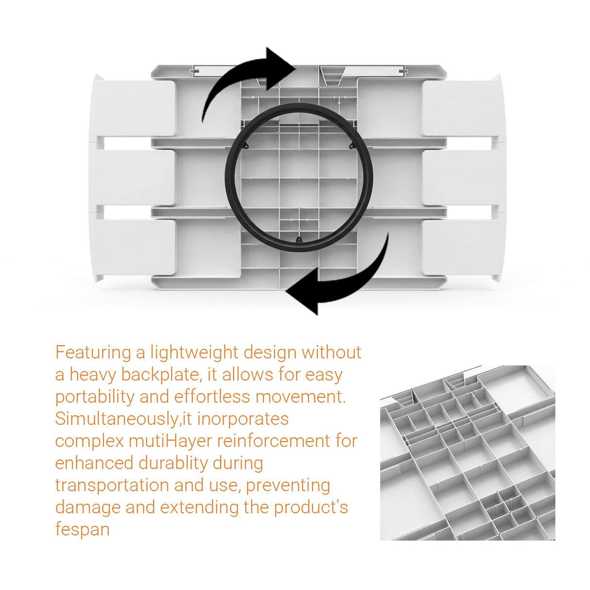 1500 Pieces Rotating Puzzle Board with 6 Drawers and Cover 35"x26"Portable Spinning Plastic with Rotating & Tilting Jigsaw Puzzle Table for Adults Gift for mom