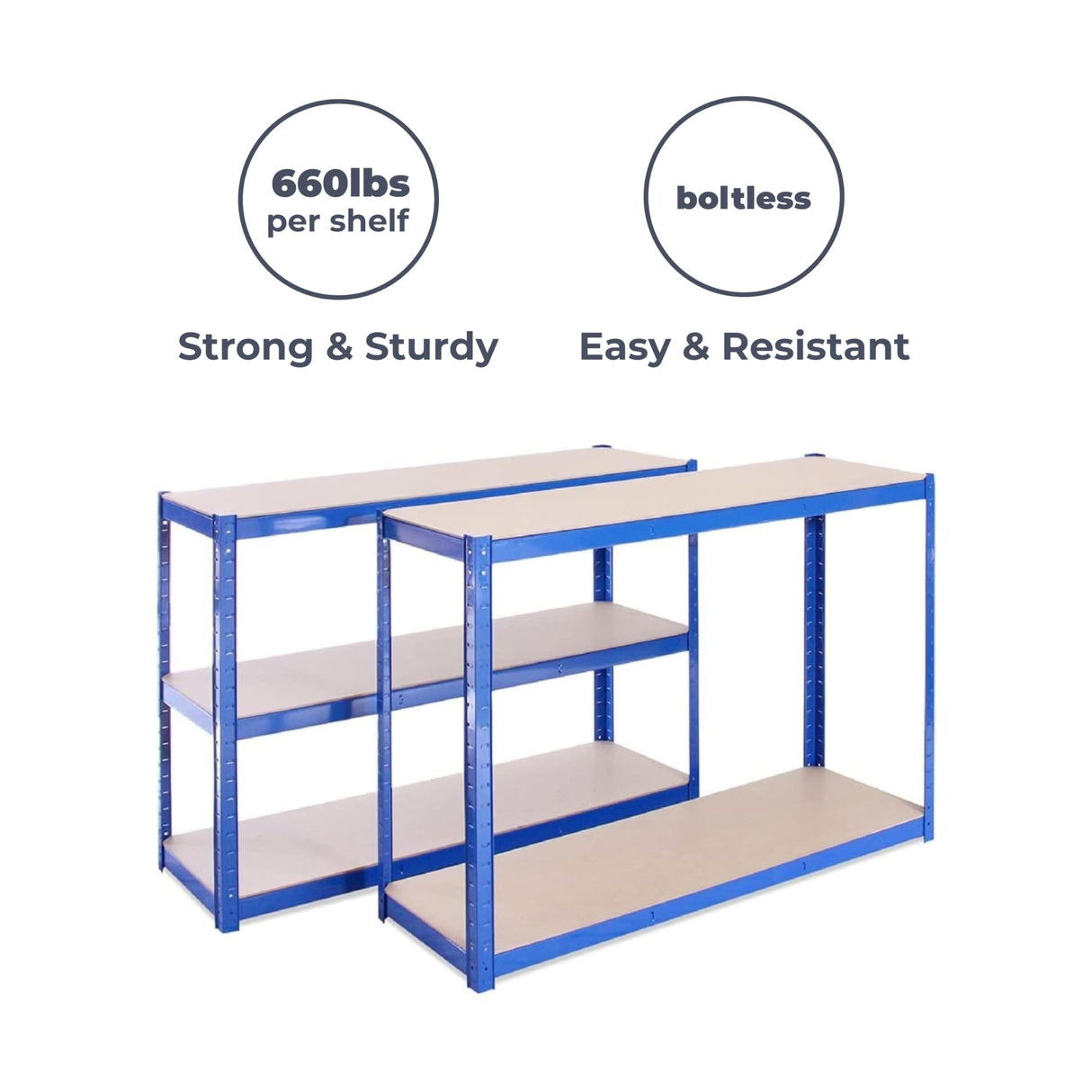 Garage Workbench & Shelving: 35 high x 47 Wide x 24 deep | Heavy Duty Racking Shelves for Storage, Black 2 Tier (660 bs Per Shelf), 1321 lbs Total Capacity|for Workshop, Shed, Office|5 Year Warranty G-Rack