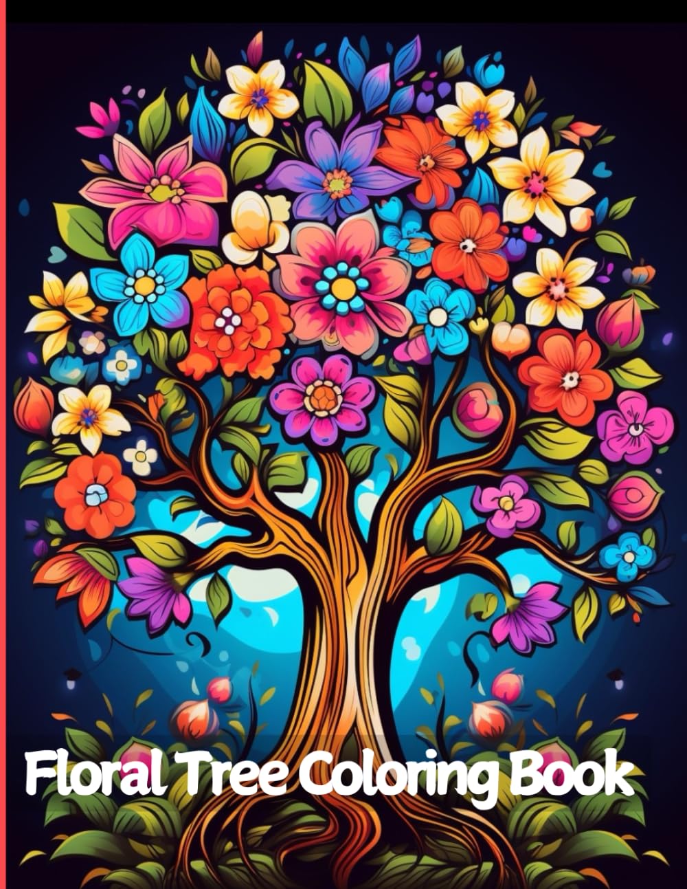 Floral Tree Coloring Book for Adults; Bold and Easy Designs: for Stress Relief and Relaxation WoodArtSupply