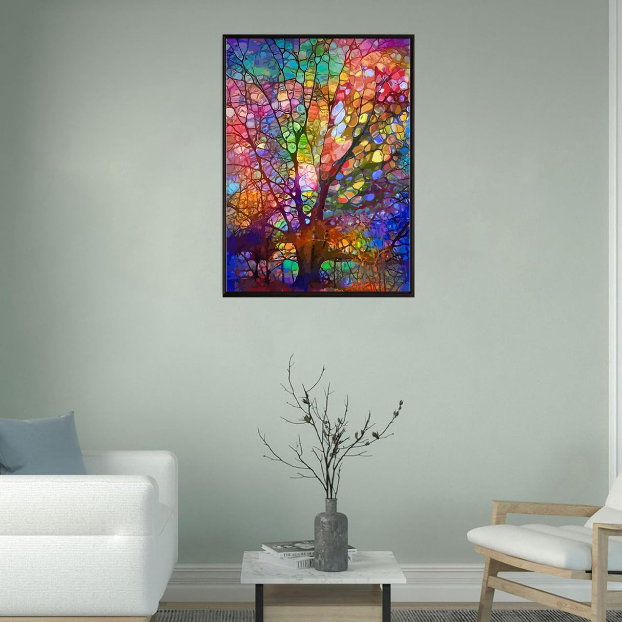 GMETNIC The Tree of Life Diamond Painting Kits, Diamond Art Kits for Adults 5d Diamond Painting for Beginners, Abstract Art Wall Decor Gifts Round Diamonds Full Drill Pintura De Diamantes12x16inch GMETNIC