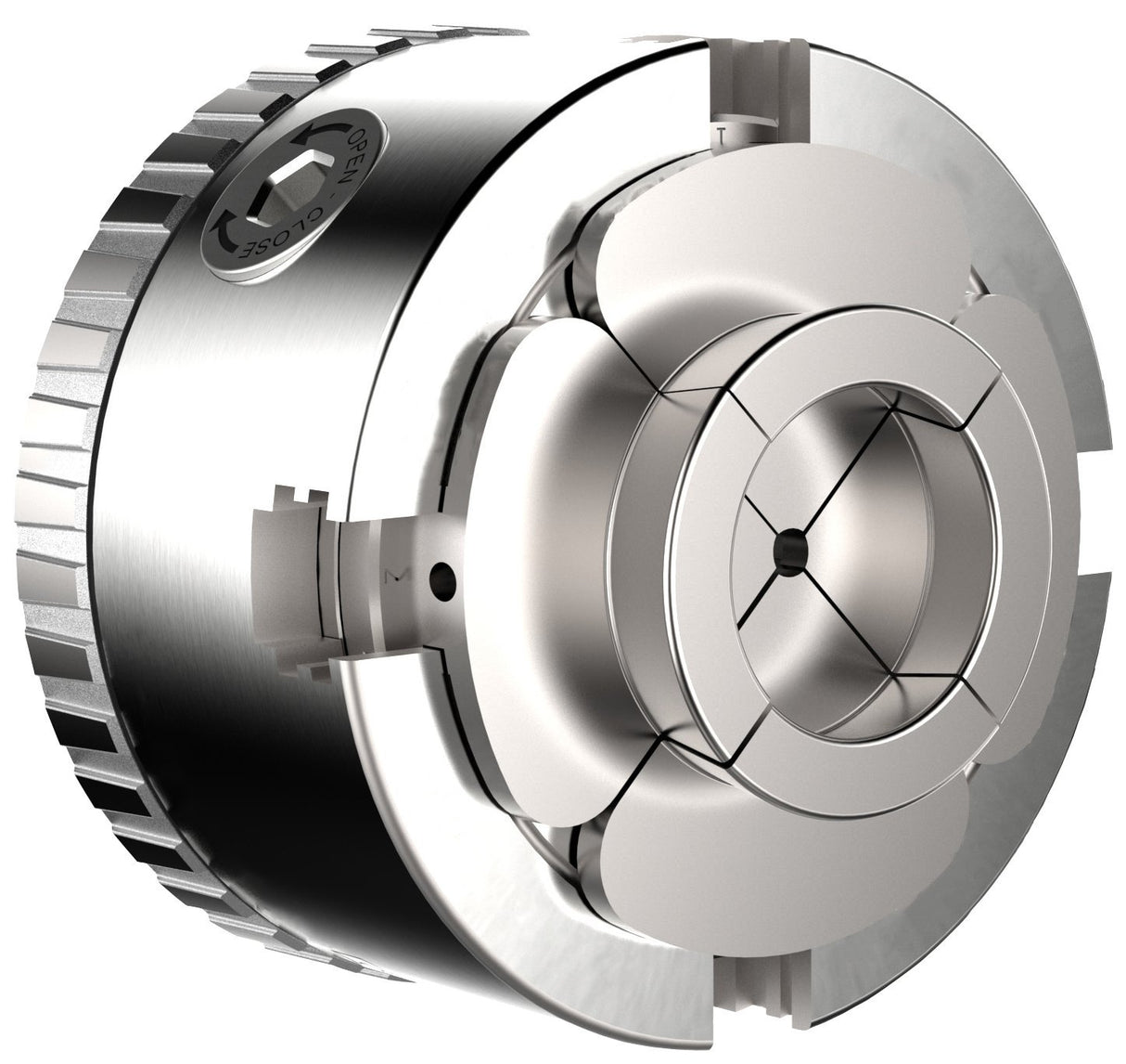 Easy Wood Tools C2000 1-1/4" x 8 TPI Threads Wood Turning Lathe Quick Change 4 Jaw Chuck with Zoom Ring, Snap Lock Technology and Stainless Steel Chucking Screw Easy Wood Tools