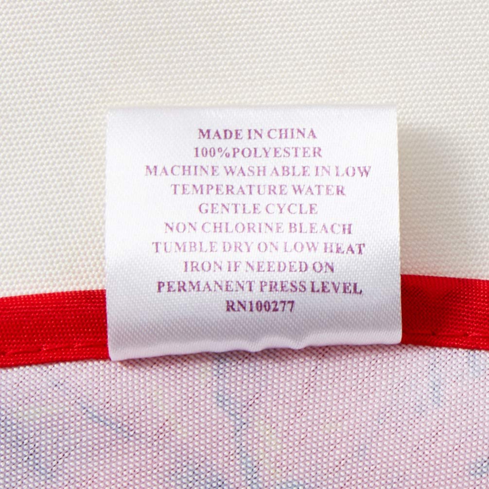 Violet Linen Decorative Christmas Poinsettias and Bows Design Tablecloths - 60" Round Violet Linen