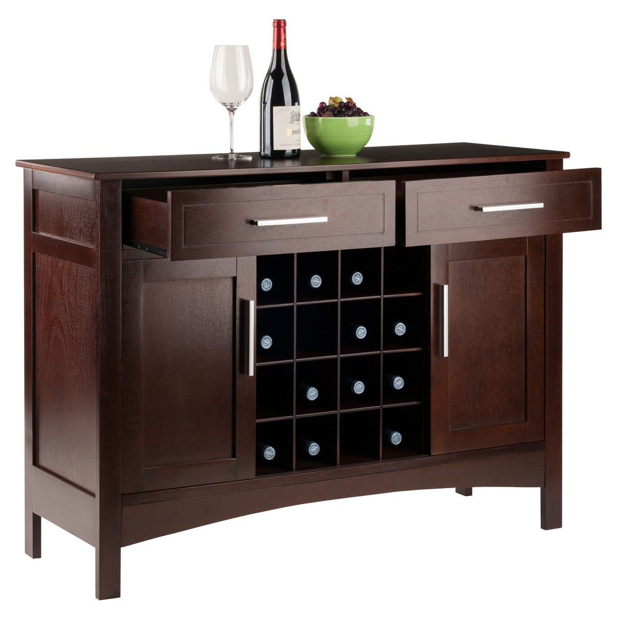 Winsome Gordon Cabinet Buffet, Walnut Winsome