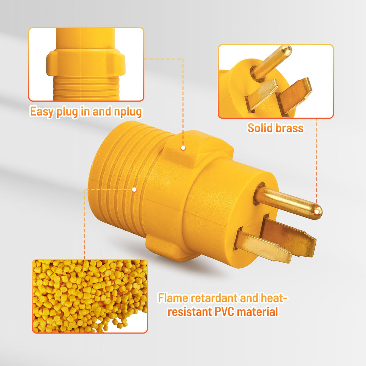 MECMO NEMA 6-50P to 14-50R EV Tesla Charger Adapter Cord, 240V 50 Amp 3 Prong Welder Plug to 4 Prong EV Charging Connector, Welder Welding Dryer EV Charger Power Cord Adapter Adaptor Connector MECMO