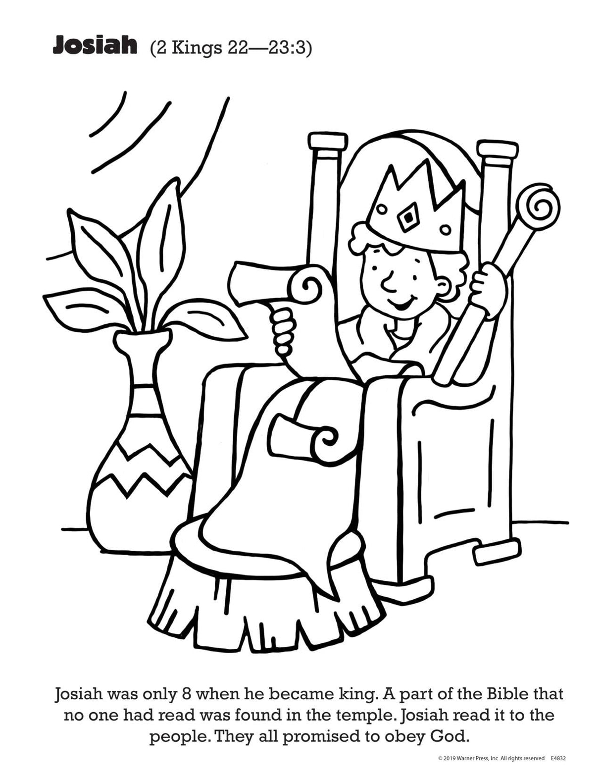 Bible Heroes Coloring Book Warner Press
