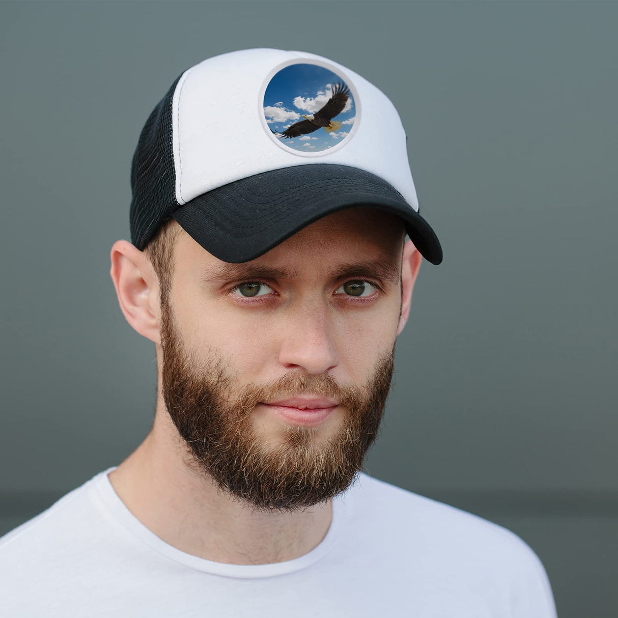 Waydress 16 Pieces Sublimation Hat Patch Fabric Iron-on Circular Blanks Patch for Clothes Uniforms Backpacks Crafts or Other Objects(White Border) Waydress