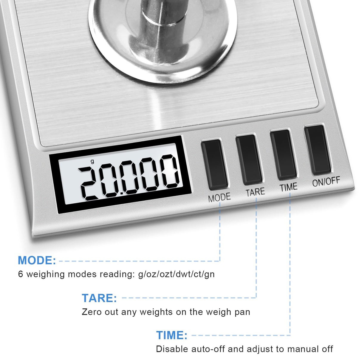 Fuzion Milligram Scale, 50g/0.001g Digital Milligram Scale with Calibration Weights, Jewelry and Gem Scale, Mg Scale for Powder, Reloading, Includes Scoop, Powder Pan and Tweezers Fuzion