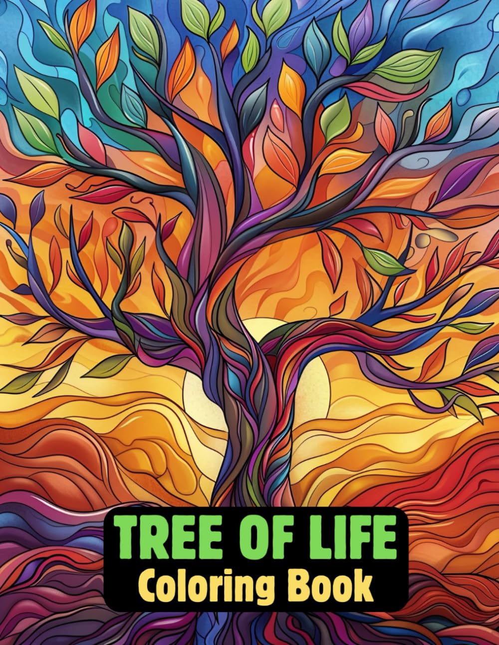 Tree Of Life Coloring Book: Easy to Color Tree Patterns for Adults, Seniors, Kids and Beginners WoodArtSupply