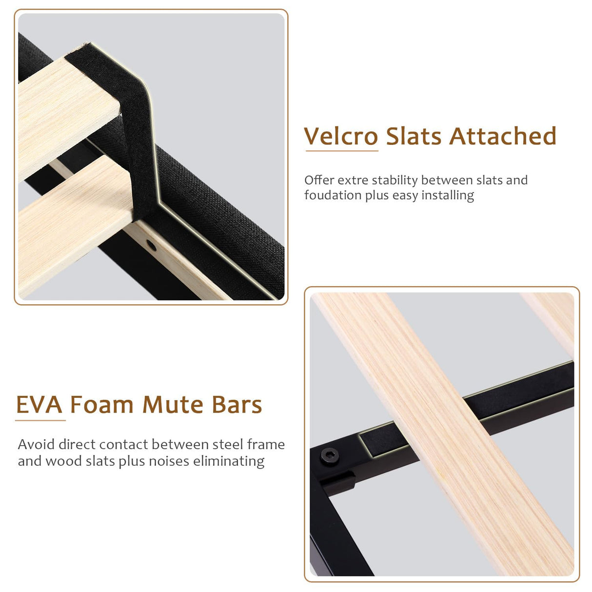 iPormis Queen Size Platform Bed Frame with Button Tufted Headboard, Upholstered Bed Frame with Solid Wooden Slats, 8" Underbed Space, No Box Spring Needed, Noise Free, Easy Assembly, Black iPormis