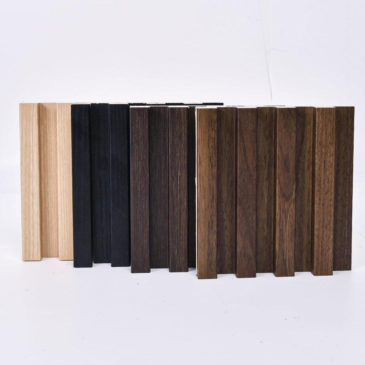 Art3d Slat Wood Wall Paneling for Interior and Ceiling Decoration - 4 Samples Pack, 6 x 5.7in. Art3d