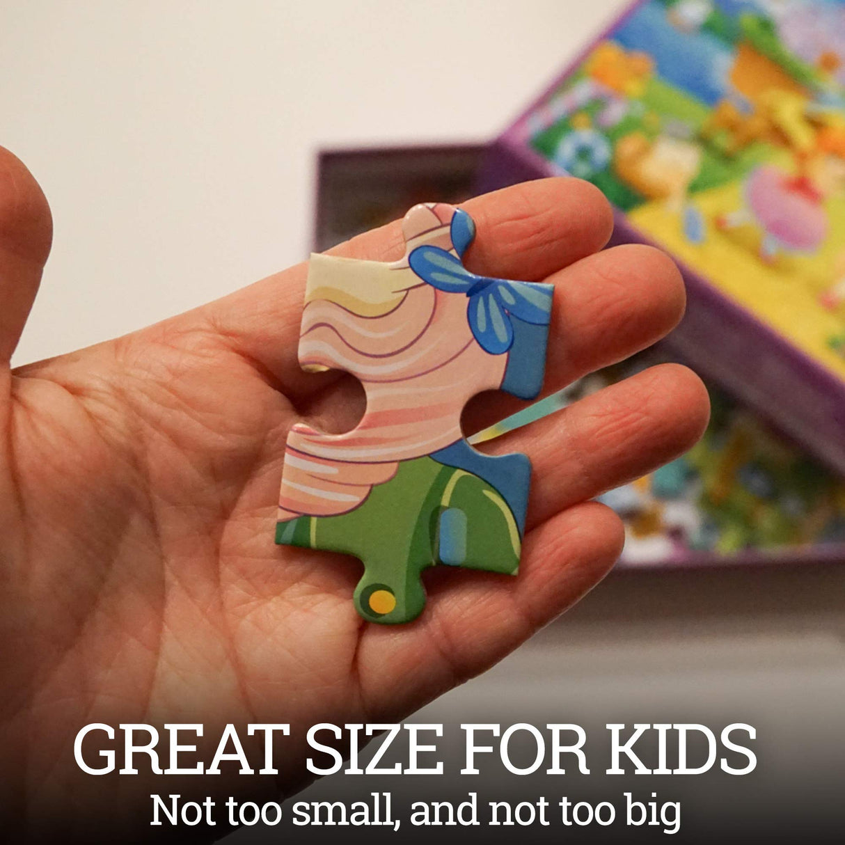 HomeWorthy (72 Pieces) Kids Jigsaw Puzzles - Durable Toddler Puzzles for Kids Ages 4-8 - Princess and Unicorn Design with Thick Puzzle Pieces and Sturdy Box HomeWorthy