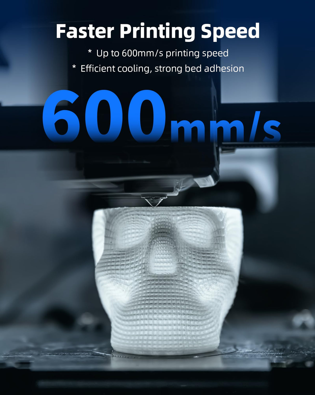 Inslogic High-Speed PLA Filament 1.75mm 3D Printer Filament, 50-600mm/s Rapid Printing PLA, Smooth Flow & No Clogging, 1kg Spool (2.2lbs) Fit Most FDM 3D Printers, Black Inslogic