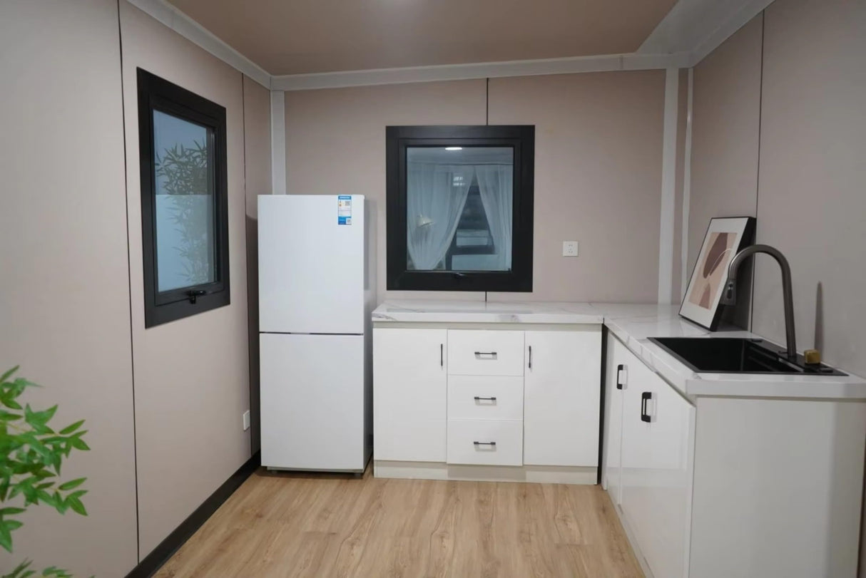 Tiny Houses to Live in for Adults 20ft 30ft 40ft Container Homes Prefabricated Double-Wing Expandable Foldable Container Quick-Moving House for Sale Generic