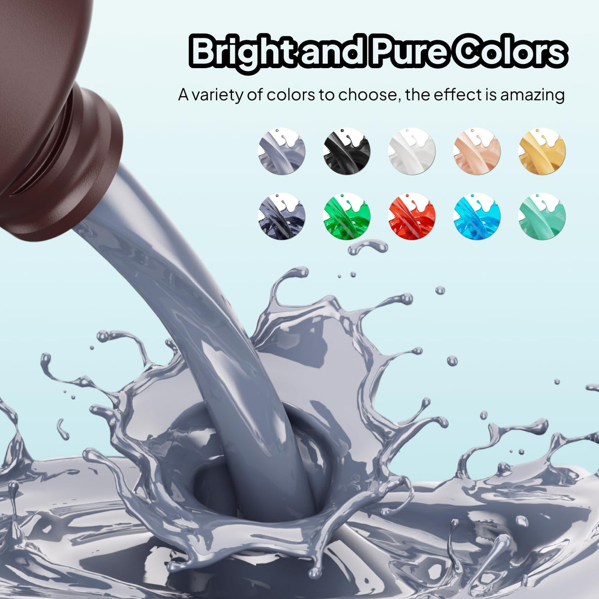 ELEGOO Water Washable 3D Printer Resin 1kg Clear Green, Rapid Precise Printing Resin 405nm Curing Resin for LCD 3D Printer ELEGOO