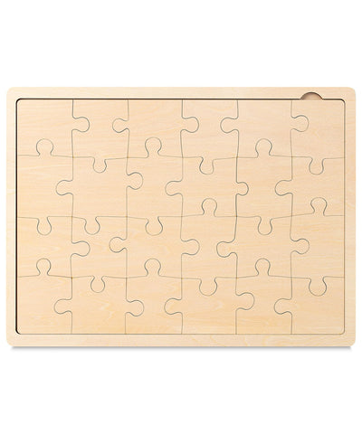 Mr. Pen- Blank Wooden Puzzle, 24 Pieces, 11.8" x 8.8", Wooden Blank Puzzles to Draw on