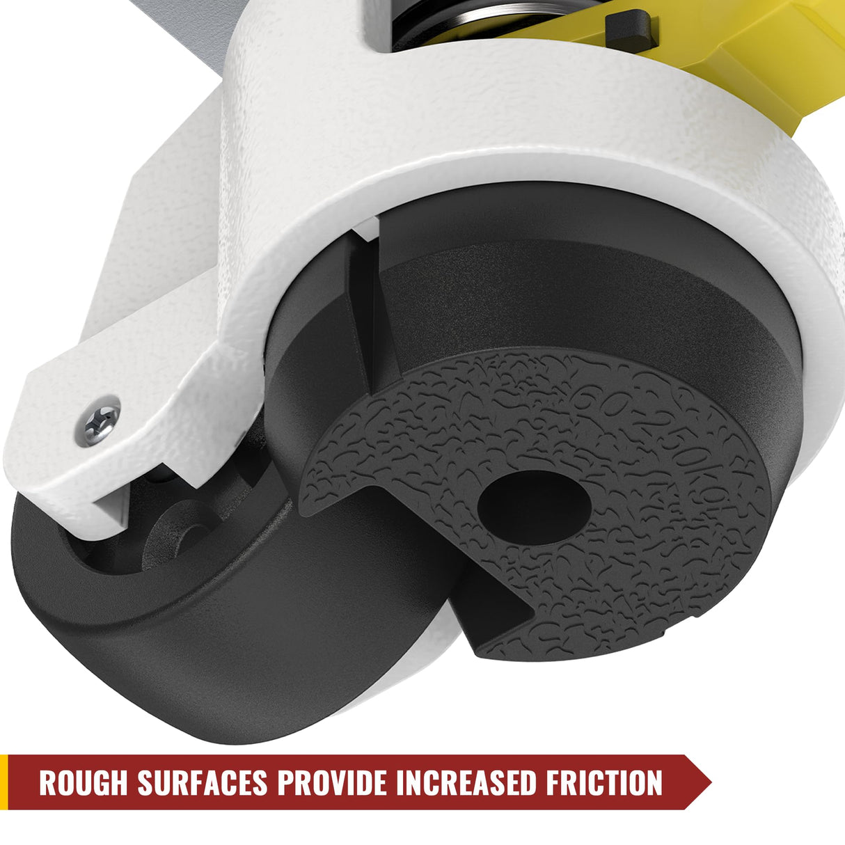 HOLKIE Leveling Casters with Ratchet Handle Design Casters Set of 4 Total Capacity 2200 Lbs Heavy Duty Industrial Casters with Adjustable Leveling Pads (TD60) HOLKIE