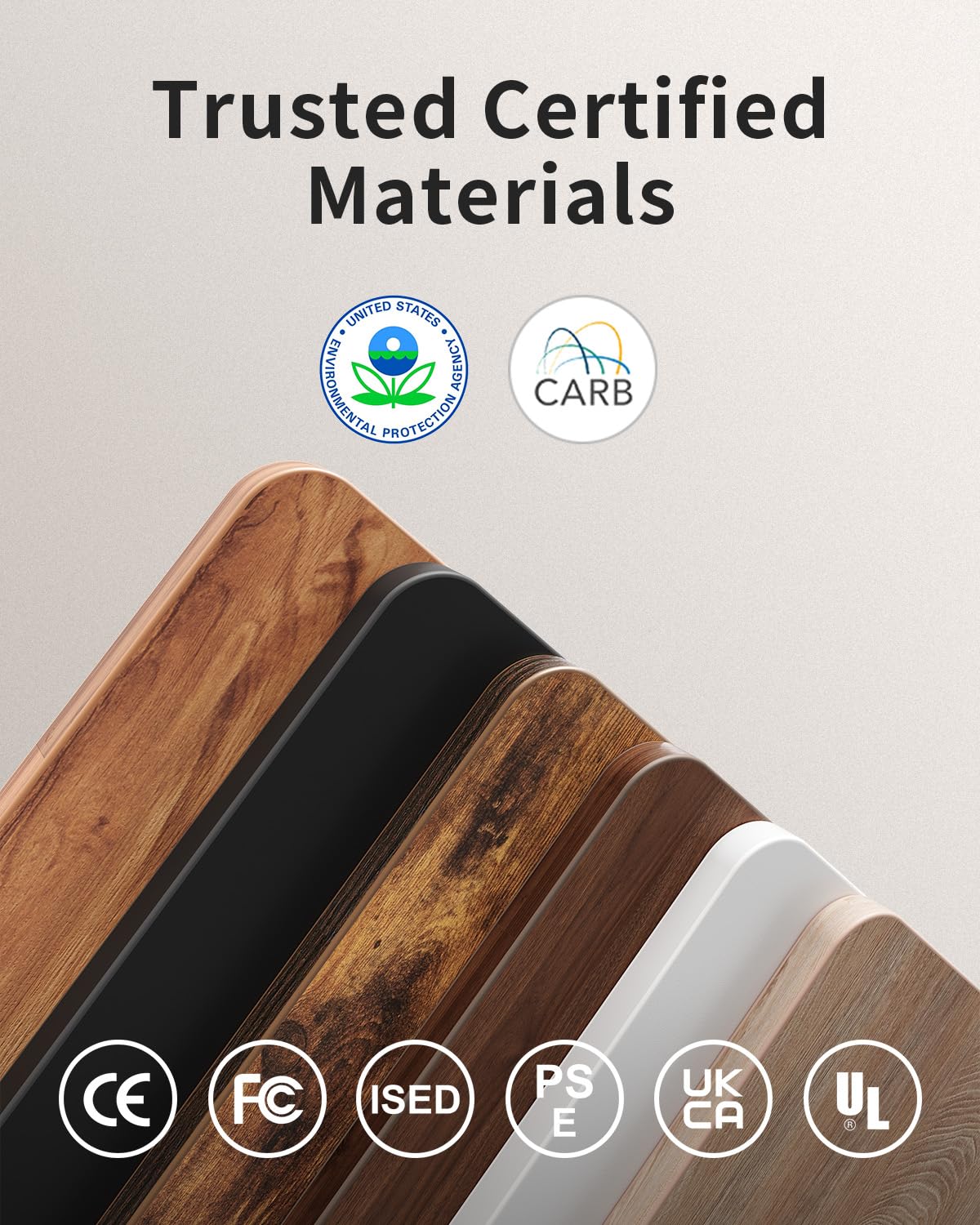 FEZIBO Electric Standing Desk, 48 x 24 Inches Height Adjustable Stand up Desk, Sit Stand Home Office Desk, Computer Desk, Rustic Brown FEZIBO