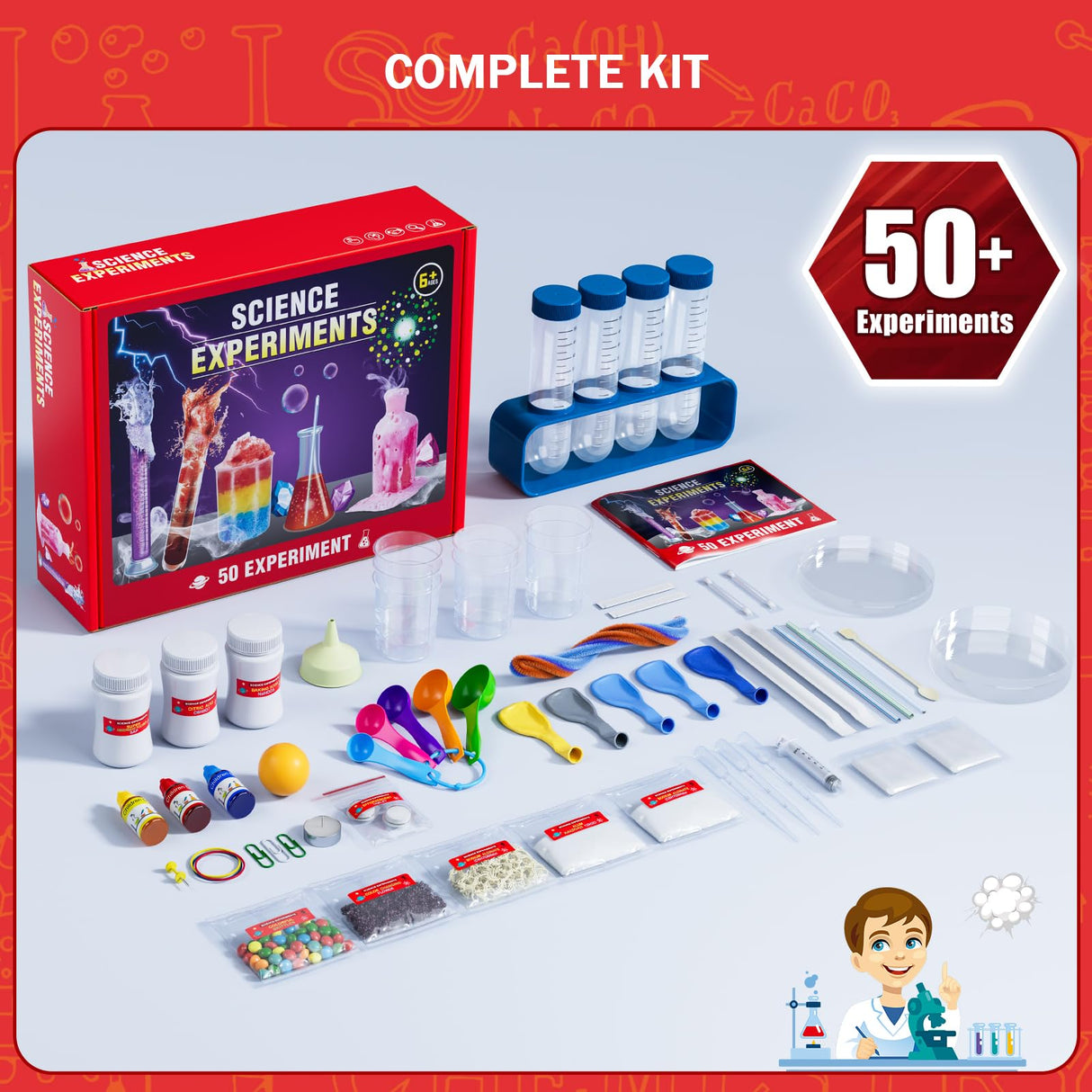 Science Kits for Kids - 50 Experiments Science Kit for Kids Age 6-12 Year Old, STEM Educational Science Toys Gifts for Girls Boys, Chemistry and Physics Set Toys for Boys Girls Osllate