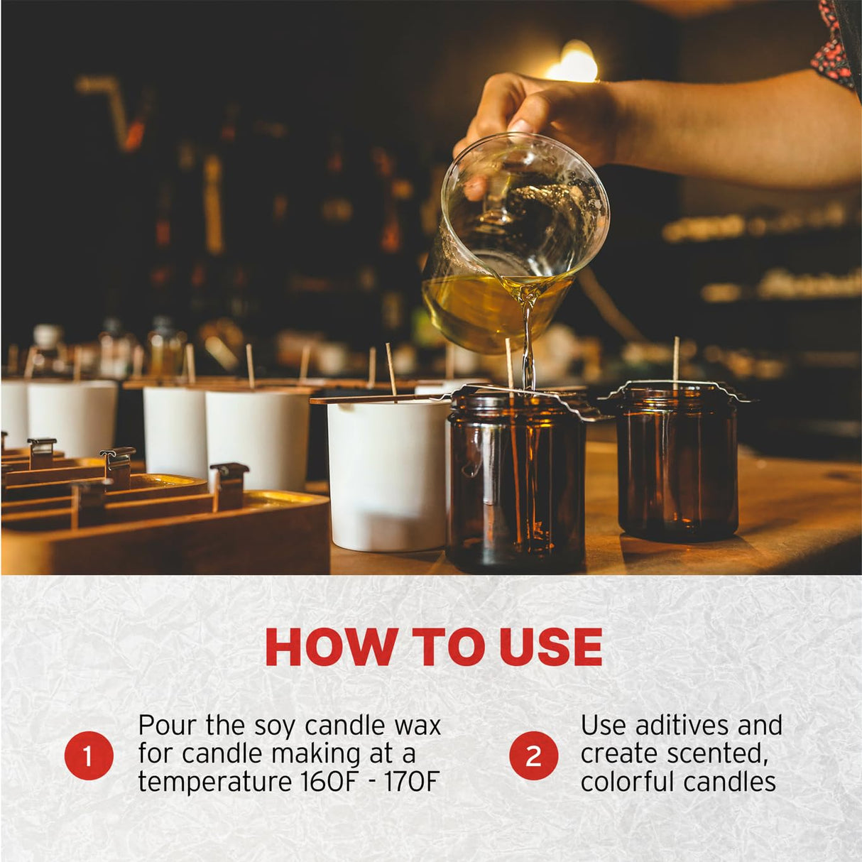 Blended Waxes, Inc. All-Purpose Soy Wax for Candles, Ideal for Pillar, Melts/Tarts, and Containers, Premium Soy Wax for Candle Making 10lb Pack BW Blended Waxes, Inc.