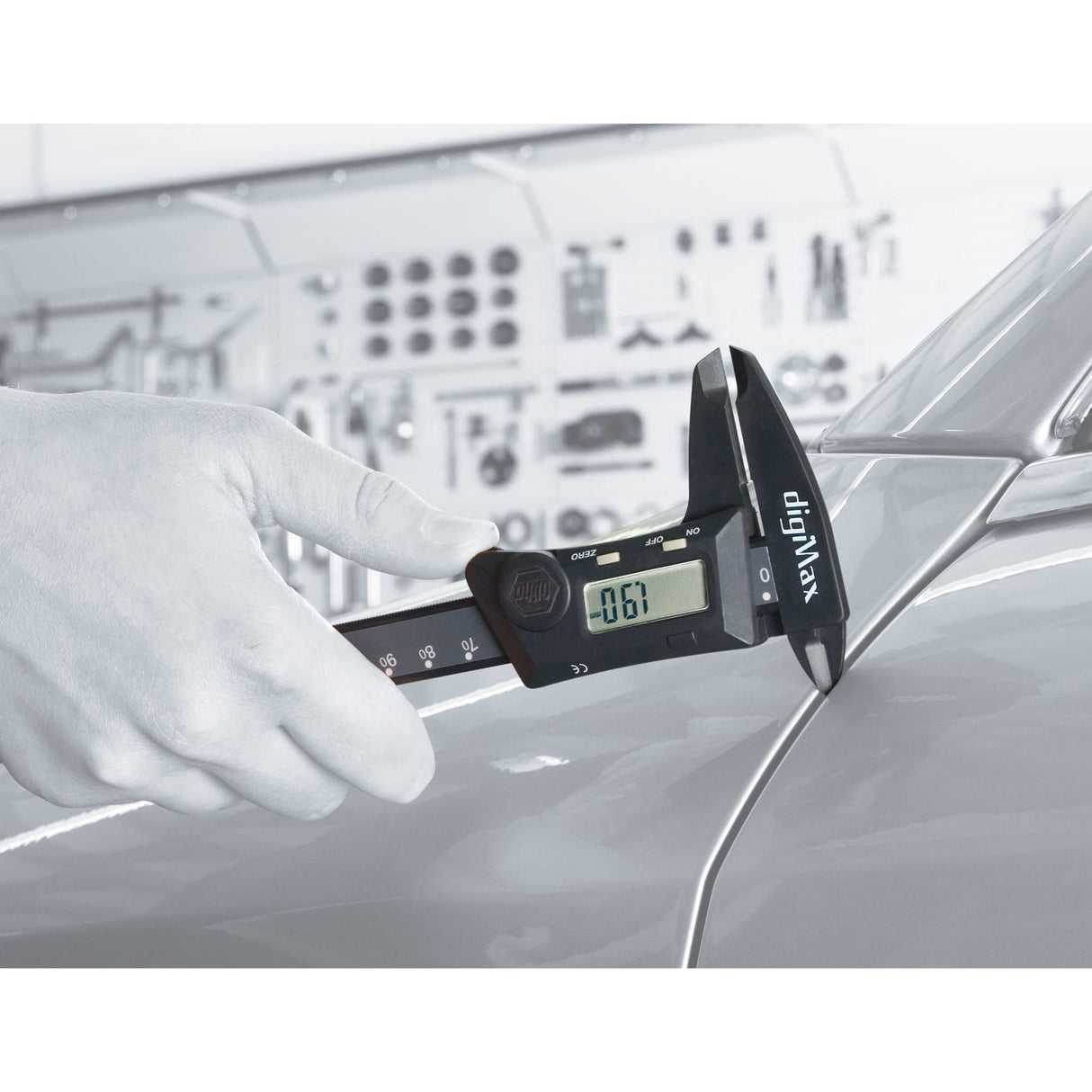 Wiha 41101 Digital Caliper, Inch and Metric, 6" DigiMax Wiha