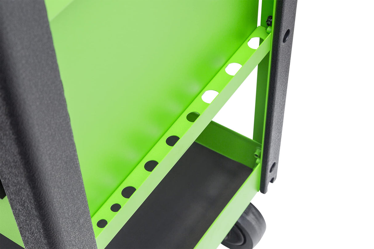 K Tool International 75121 35" Service Cart Tool Box for Garages, Repair Shops, and DIY, (4) Drawers, Locking Lid, (4) 5" Swivel Casters (2) with K Tool International