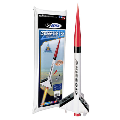 Estes 7220 Crossfire ISX Rocket-Building Kit, Intermediate Flying-Rocket-Model Kit for Ages 10+