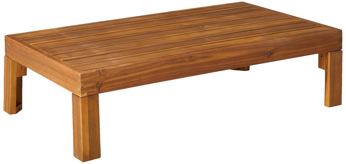 Christopher Knight Home Alice Outdoor 5 Piece Acacia Wood Sofa Set, Teak Finish, Dark Teal Christopher Knight Home