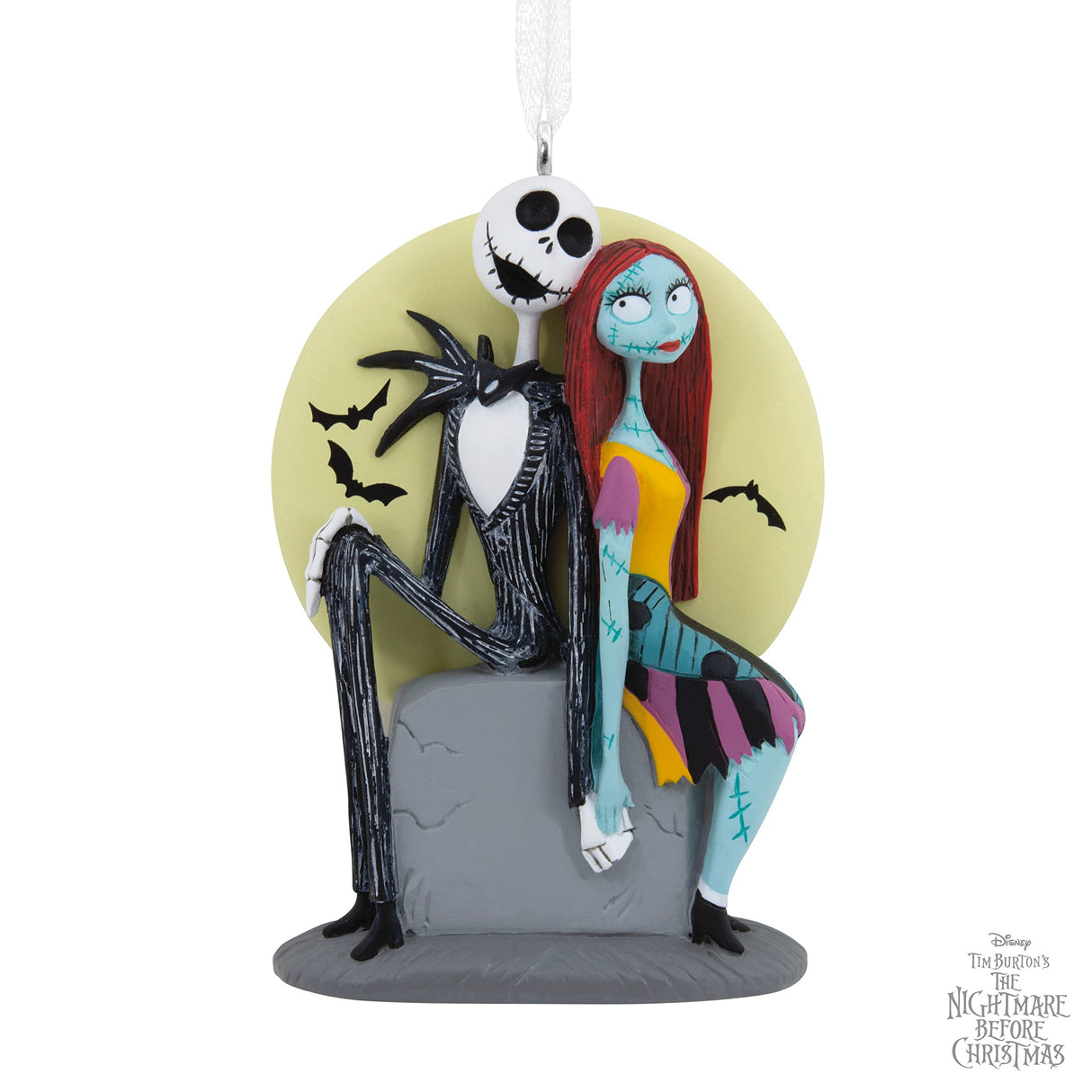Hallmark Disney Tim Burton's The Nightmare Before Christmas Jack and Sally on Tombstone Christmas Ornament (0003HCM0845) Hallmark