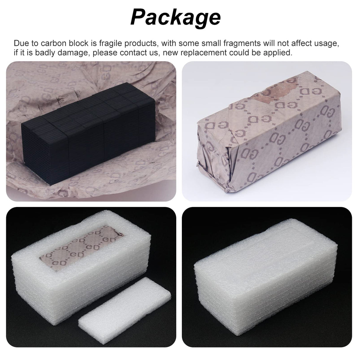 ENOMAKER Replacement Carbon Filters Activated Charcoal Block Parts Resin Air Purifier Charcoal Cube Ultra-Absorption Honeycomb for ELEGOO Anycubic Mini Air Filter LCD DLP Resin 3D Printer(Pack of 6) ENOMAKER