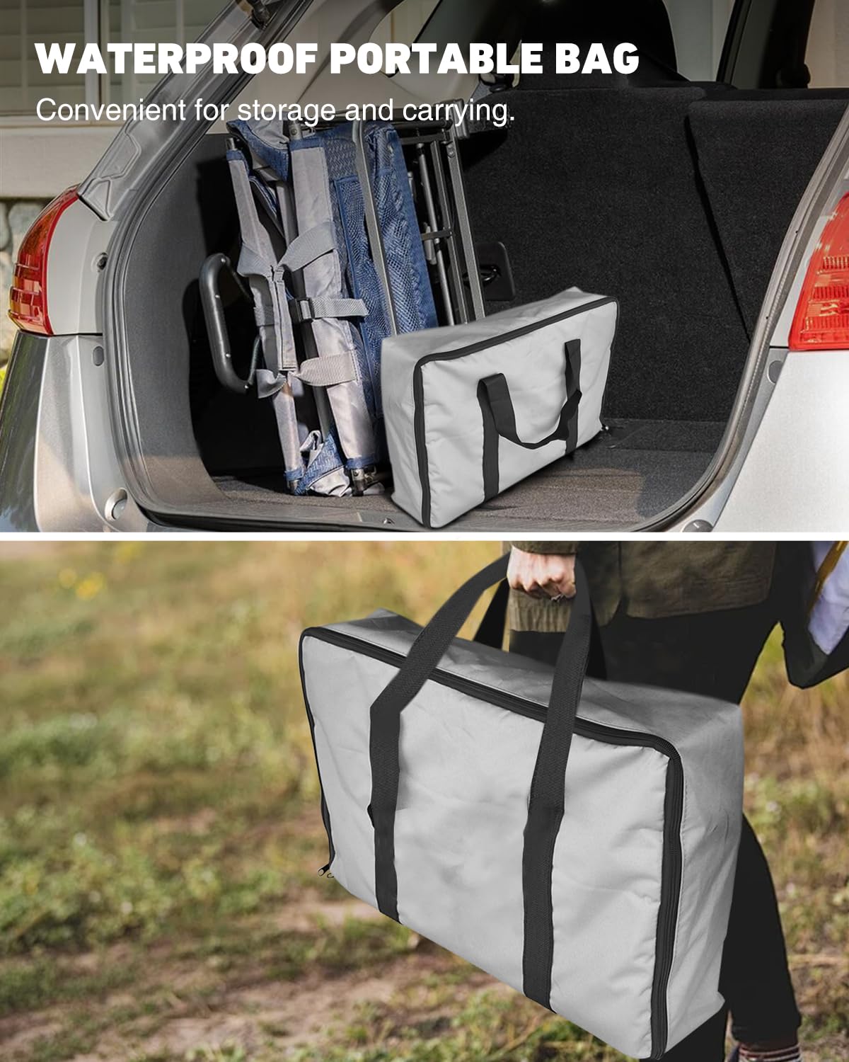 19 inch Charcoal Grill, Small Portable Barbecue Grill with Storage Travel Bag, Easy to Assemble BBQ Grill, 231 Square Inches Cooking Space, Perfect for Small Patio, Backyard, Picnics, Camping, Beach GRiliFE