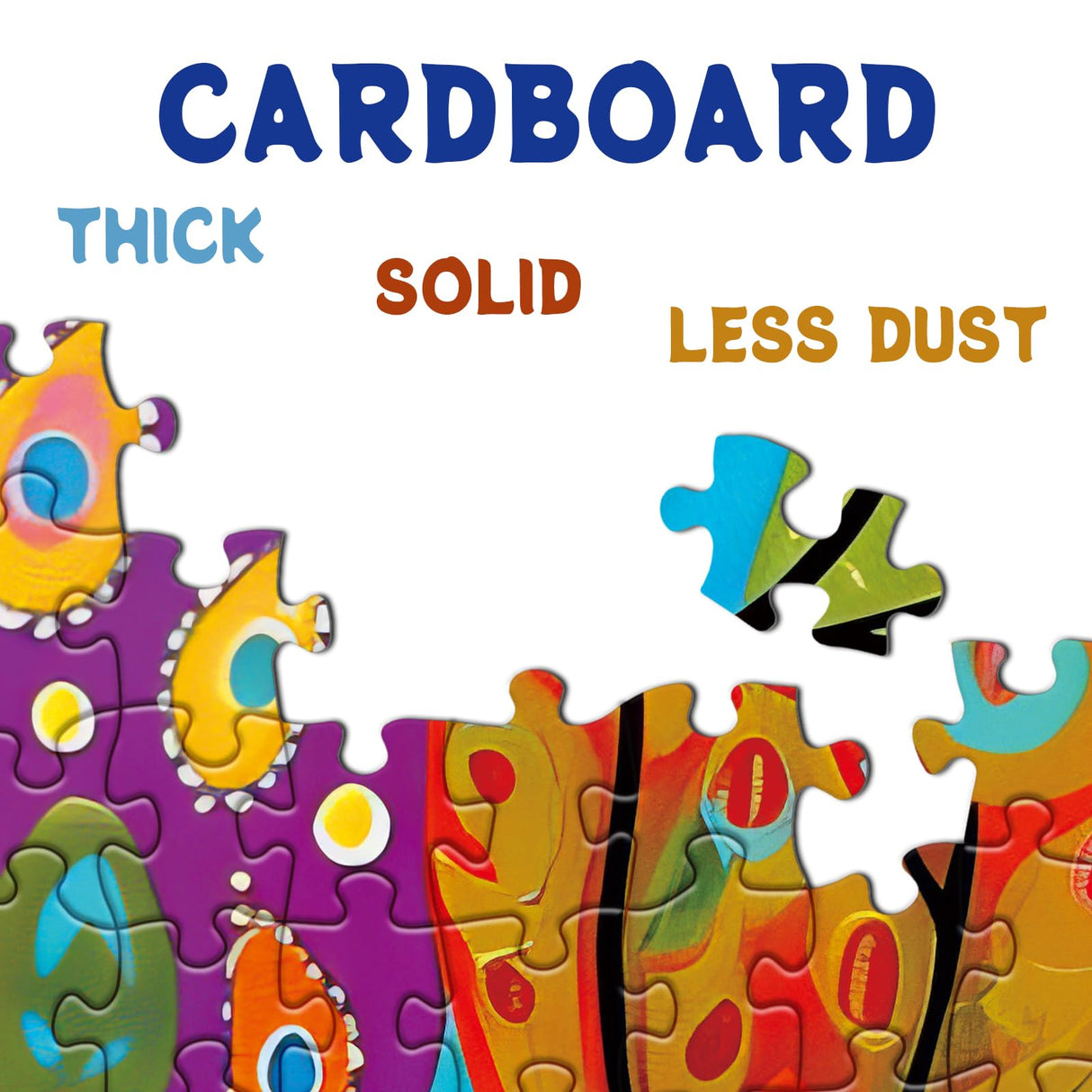 Colorful Fantasy Village Puzzles for Adults 1000 Pieces, Cute Art House Jigsaw Puzzles, Nature Funny Beautiful Puzzles BBOLDIN