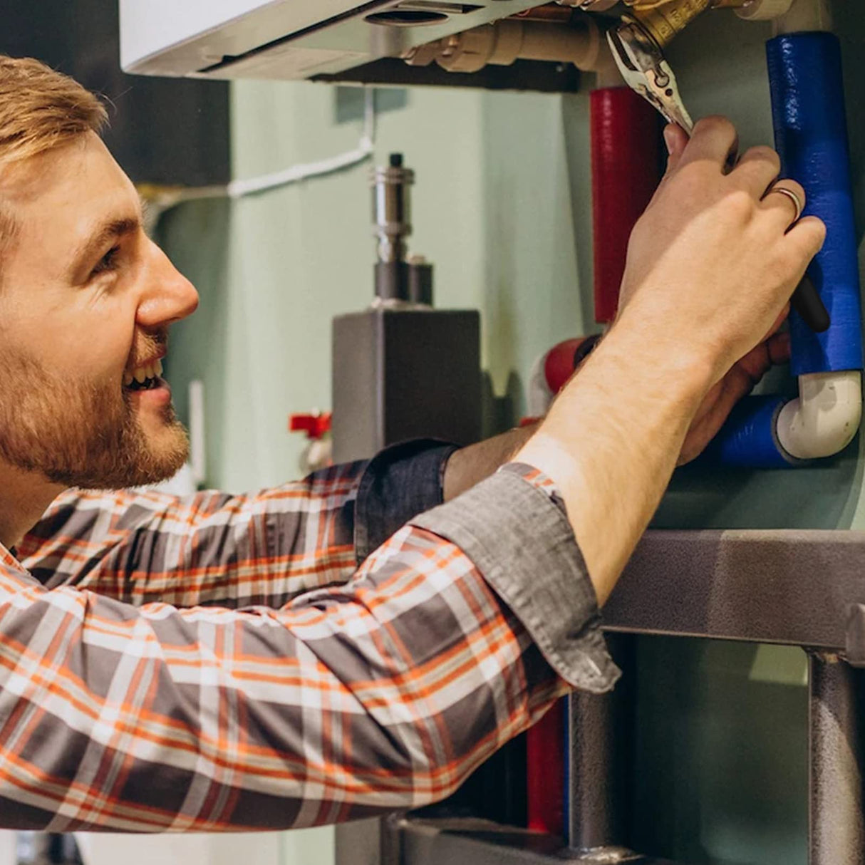 Yougfin Basic Small Tool Kit for Home 38 Pieces, All in One Starter Tool Box with Tools Included for College Dorm Office, Portable Car Tool Set Mechanics Kit for Auto Repair Yougfin