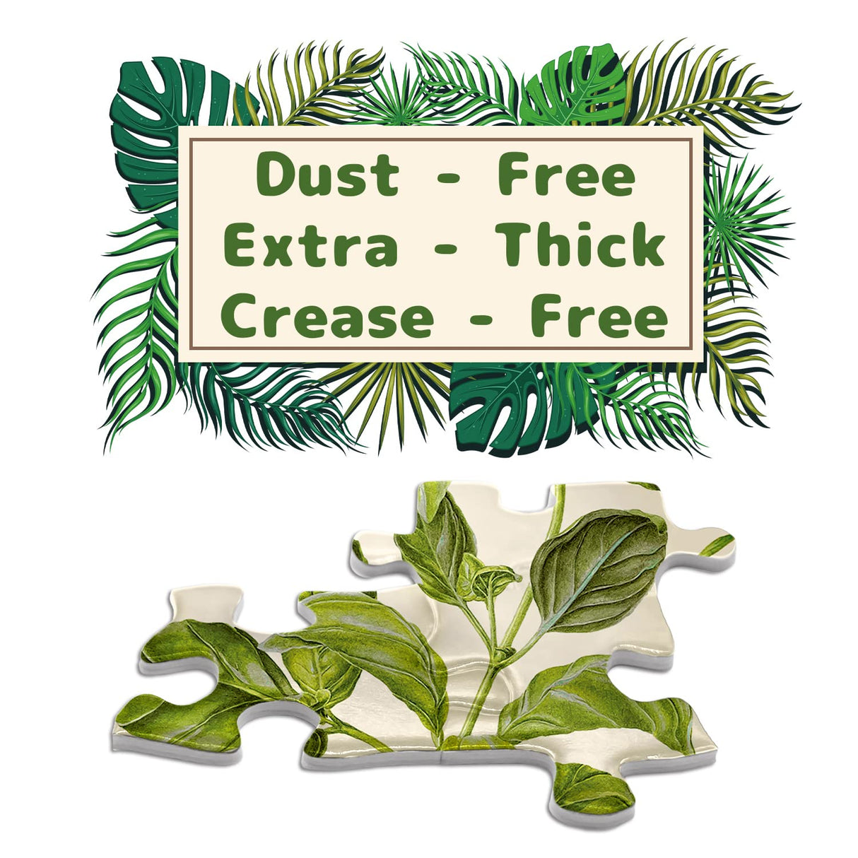 Vintage Houseplant Puzzle 1000 Pieces for Adult, Botany Succulent House Plant Puzzle, 39 Common Indoor Plants Jigsaw Puzzles BBOLDIN