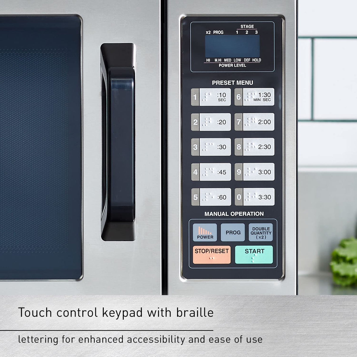 Panasonic Consumer NE1054F 1000 Watt Commercial Microwave Oven With 10 Programmable Memory, Stainless Panasonic