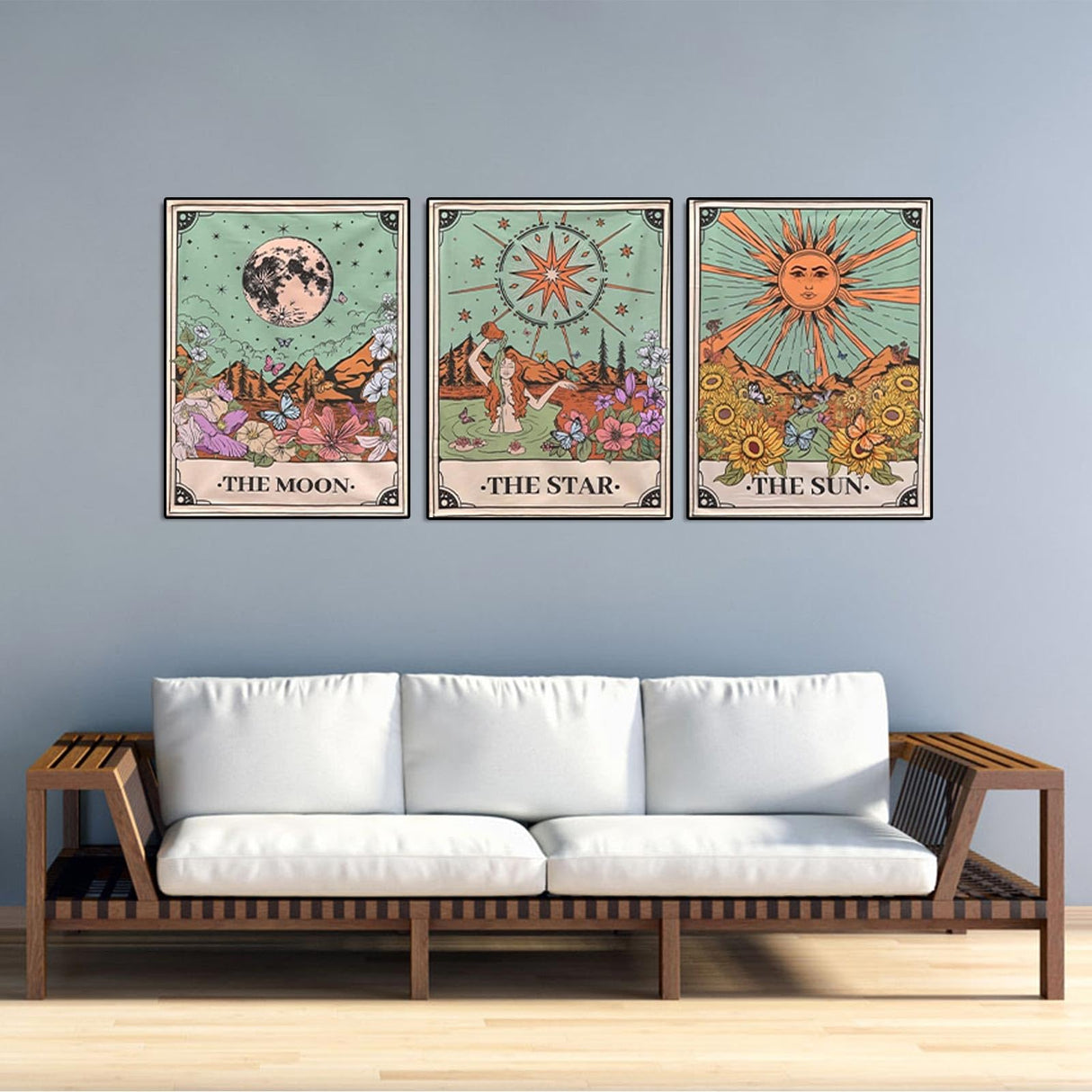 WUDWL Diamond Painting Kits for Adults - 3 Pack Sun and Moon DIY 5D Diamond Art Kits Full Drill Diamond Dots Paintings with Diamonds Gem Art and Crafts Home Decor 12x16inch WUDWL