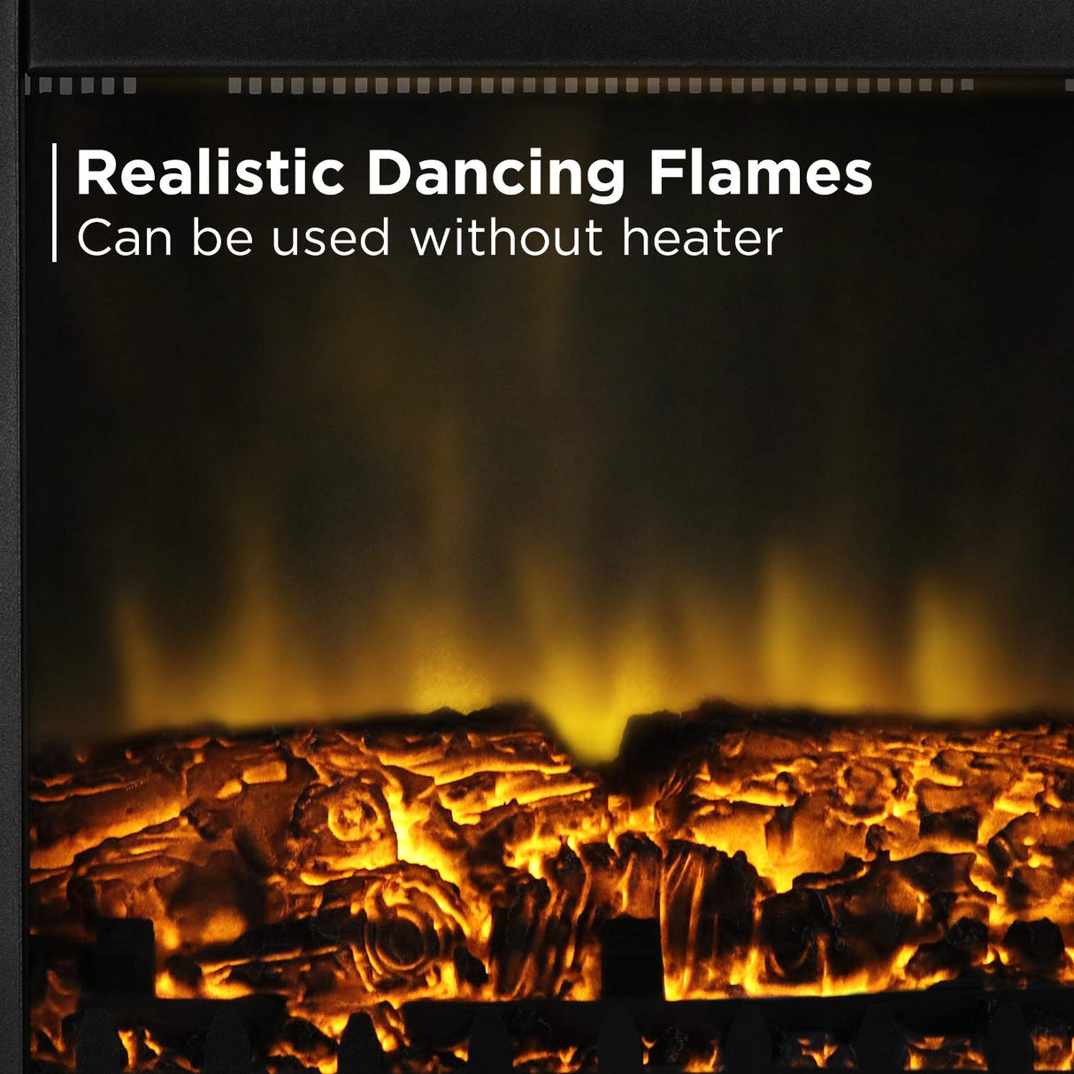 TURBRO Suburbs TS17 Compact Electric Fireplace Stove, 18” Freestanding Stove Heater with Realistic Flame - CSA Certified - Overheating Safety Protection - for Small Spaces - 1400W TURBRO