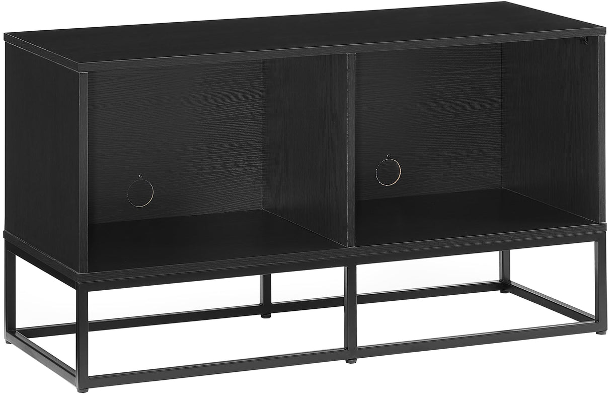 Crosley Furniture Enzo Medium Vinyl Record Storage TV Stand and Entertainment Center, Media Console, Black Crosley Furniture