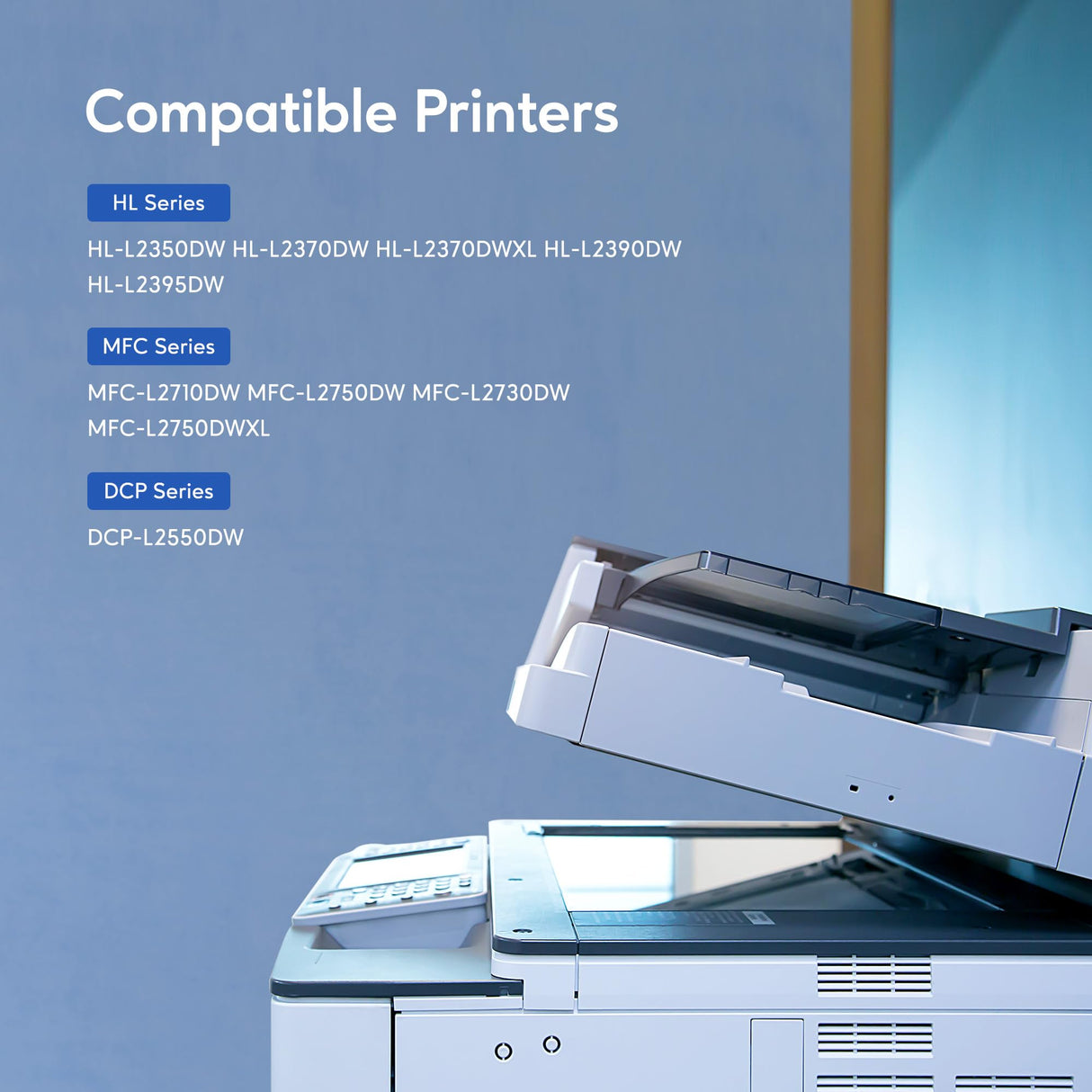 Forzik Compatible Toner Cartridge Replacement for Brother TN760 TN-760 TN730 TN-730 High Yield Compatible with DCP-L2550DW HL-L2350DW MFC-L2710DW Printer (4 Black) Forzik