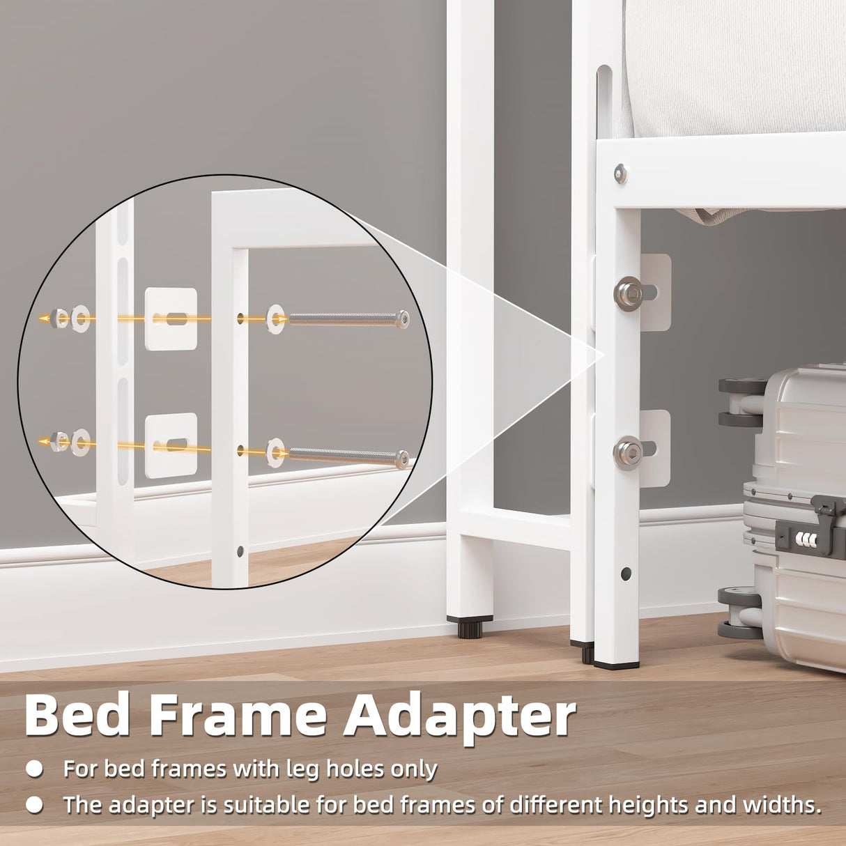 Merronix Twin Sized Headboard with 2 Tiers Storage Shelves, Sturdy and Stable Headboard with Charging Station, USB Ports and LED Light for Twin Bed Frames,White Merronix