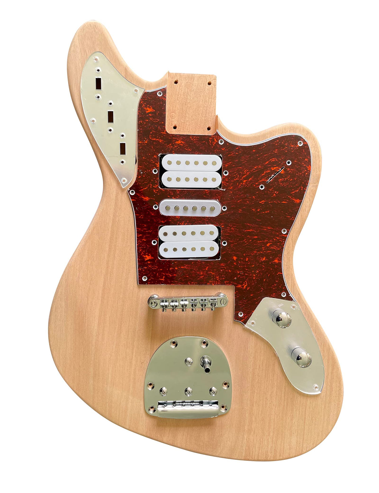 Fistrock DIY Electric Guitar Kit Beginner Kit 6 String Right Handed with Mahogany Body Mahogany Neck Rosewood Fingerboard Chrome Hardware Build Your Own Guitar. Fistrock