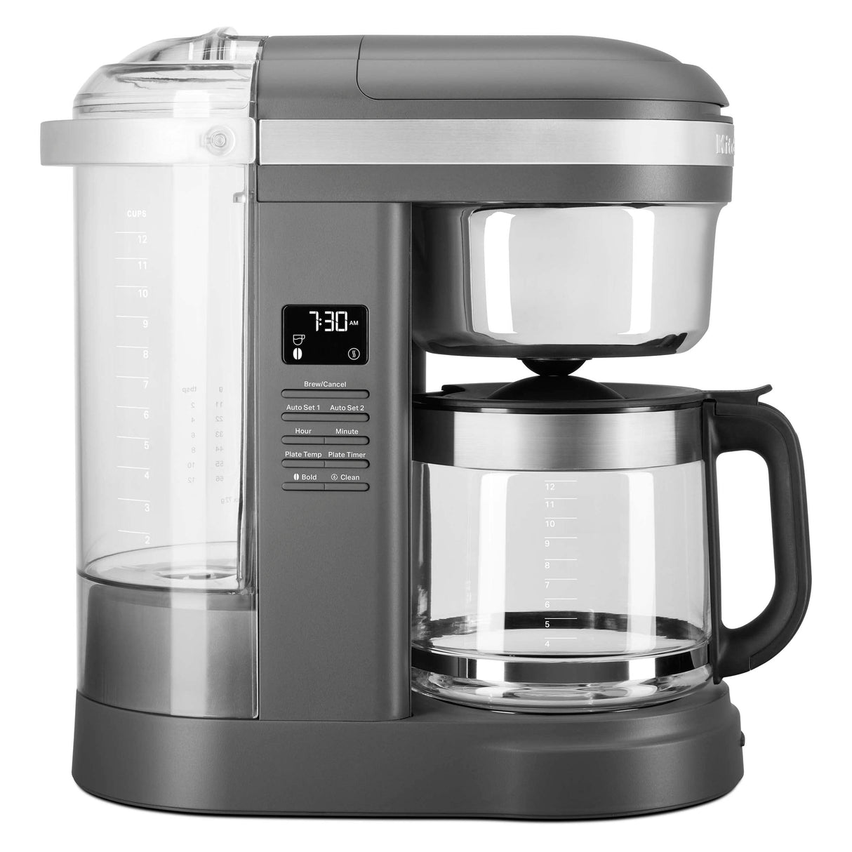 KitchenAid KCM1209DG Drip Coffee Maker, 12 Cup, Matte Grey KitchenAid