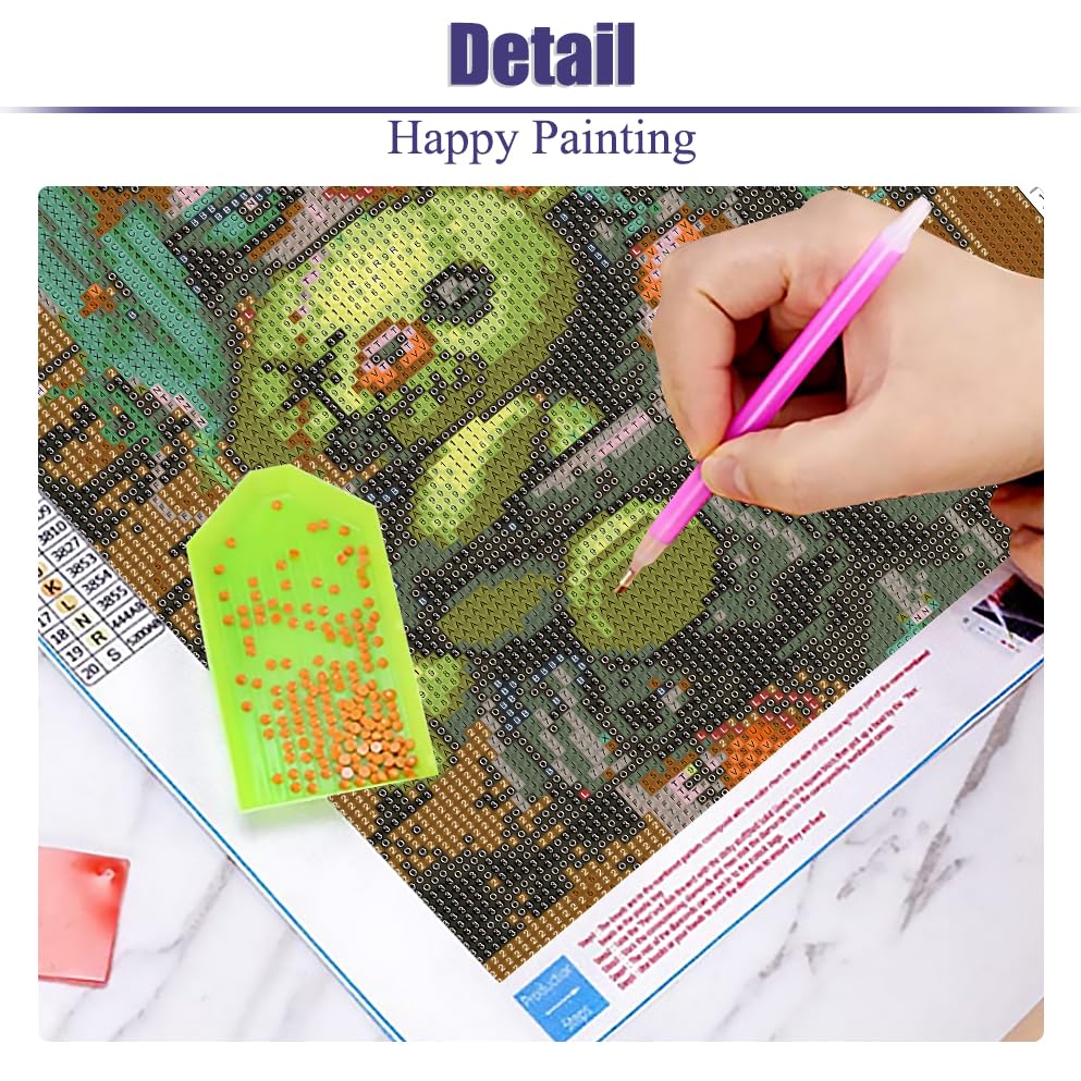 nekpiahu Gothic Diamond Art Kits for Adults,Diamond Painting Kits for Adults,DIY Round Full Drill Diamond Dot,5D Diamond Painting for Adults,Crystal Art Gem Art for Home Decor 12x16inch nekpiahu