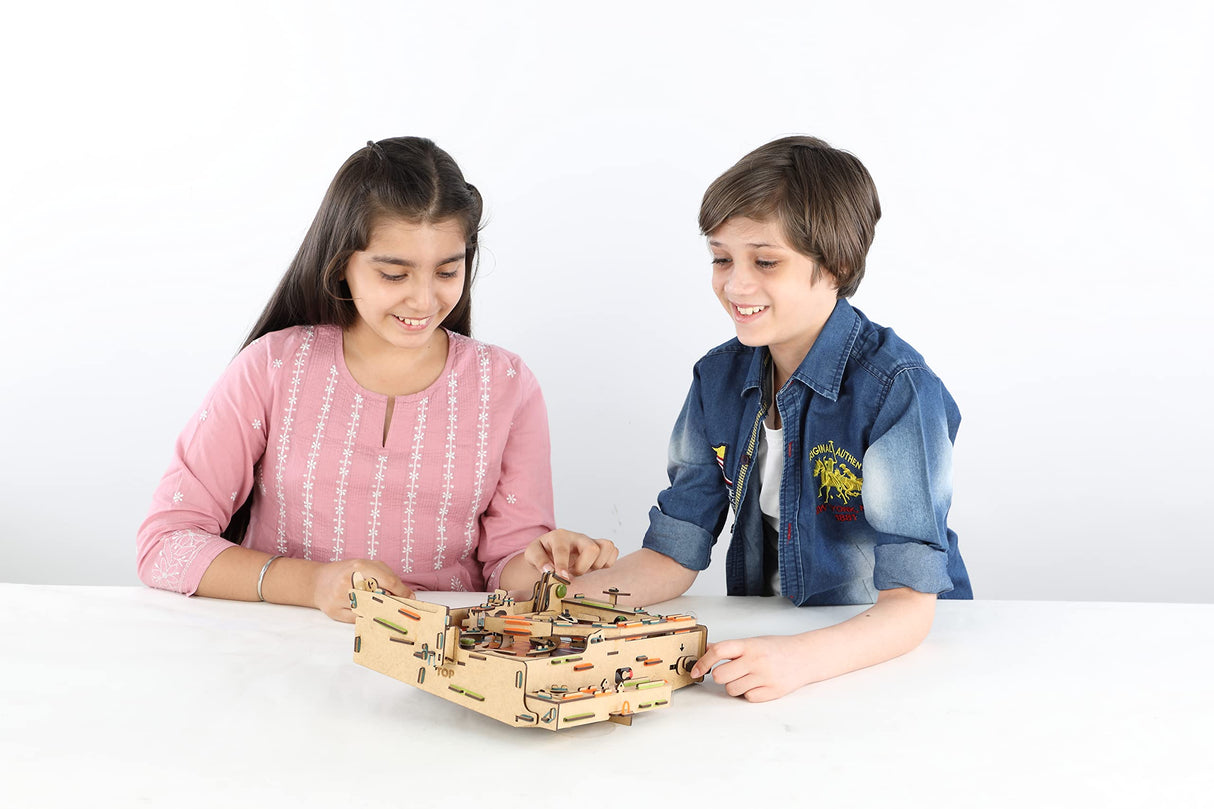 Smartivity Pinball Machine Wooden Model Engineering STEM Learning Toy for Kids Ages 8 and Up Smartivity